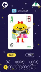 Chord Card from Loog app littlemissblog.com