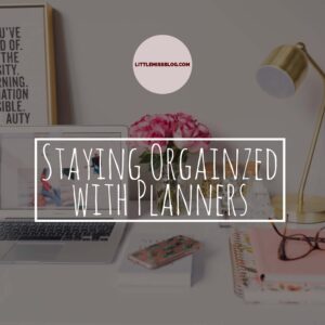 Staying Organized with Planners littlemissblog.com