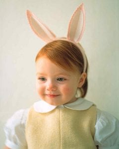 Bunny Ears for Easter. Make kids felt bunny ears! littlemissblog.com