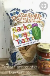 Nacho Average Teacher Teachers Appreciation Gifts littlemissblog.com