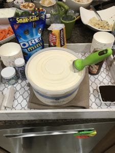 ice cream bar for party