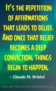 Repetition of Affirmations Quote