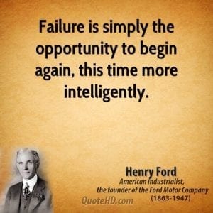 Henry Ford quote on failure