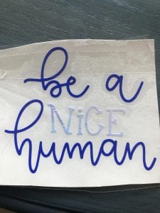 Be A Nice Human Quote