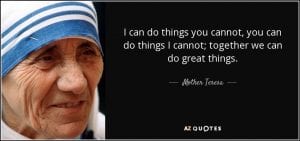 Great things quote by mother teresa