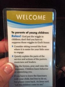 Pew Card For Parents of Young Children