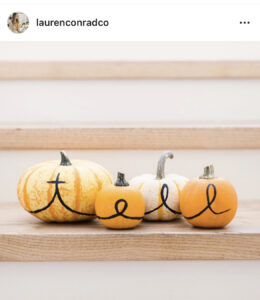 Pumpkin Decorating by Lauren Conrad