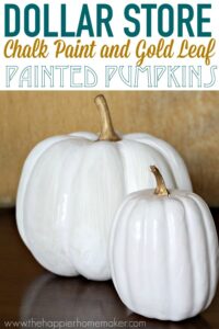 Chalk Painted Pumpkins