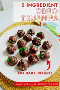 Gift Ideas to Make- 3 ingredient Oreo Truffles